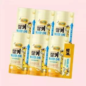빙그레 잘키 키즈 어린이 키성장 망고맛 젤리스틱 유산균발효굴추출물 FGO 14포 6박스 12주분 4749154