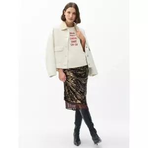 Rag bone Women Lucy Sequin Skirt - Coffe 1397760