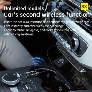 4in 1 Bluetooth 5.4 오디오 수신기 3.5MM AUX TF 카드 스테레오 음악 LED 디스플레이 자동차 TV 용 마이