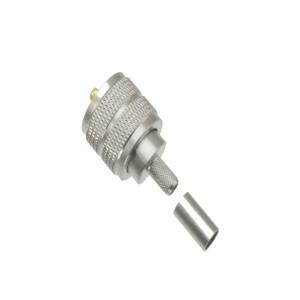 UHF 수 커넥터, PL259 크림프, RG58, RG142, LMR195, RG400 케이블, 스트레이트 와이어 터미널, 10 개