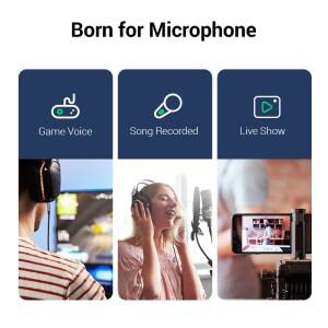 UGREEN-3.5mm Aux 케이블 4 극 TRRS 도체 보조 수-수 스테레오 잭, HiFi 지원 마이크 기능 오디오