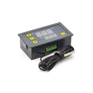 W3230 12V AC110-220V 프로브 라인 20A 디지털 온도 제어 LED 디스플레이 조절기 (냉/난방 기능 포함)