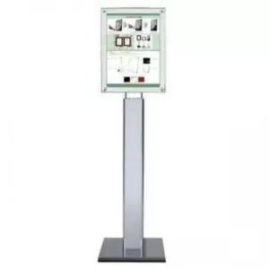 포스터 자석액자 스탠드(LG47S-AP) A4 백색펄판넬 [BXI45464]