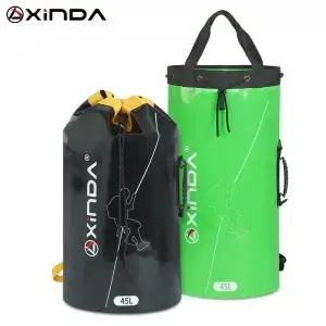 Xinda 야외 암벽 등반 로프 가방 구조 장비 패키지 배수 컬렉션 배낭 숄더 백