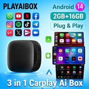 카플레이 네비게이션 carplay 2026 안드로이드 14 CarPlay Ai 박스 무선 안드로이드 오토 3in1 USB 스마트 TV 박스 어댑터 플러그 앤 플레이 유튜브 넷플릭스 토요타 호환 호환 폭스바겐용