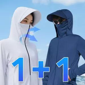 여름 쿨링 바람막이 등산 조깅 경량 냉감 자켓 1+1 여성 아우터 점퍼 햇빛 차단 메쉬