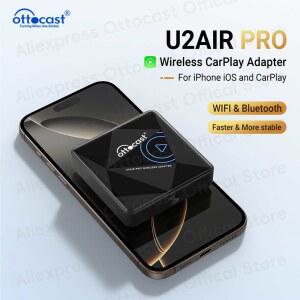 카플레이 네비게이션 carplay OTTOCAST U2 Air PRO 무선 CarPlay 어댑터에 유선 USB 동글 스마트 Ai 박스 자동차 액세서리 VW Nissan Ford Volvo 호환 호환 Kia 호환 호환 Benz
