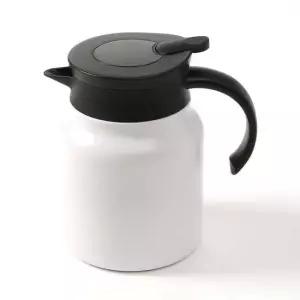 보온보냉주전자 티웨어 온도표시 보온 주전자 900ml 보냉 포트 화이트