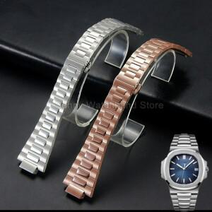 PATEK PHILIPPE Nautilus 5726 5740 5811 5980 실버 13x25용 특수 인터페이스가 있는 저자극성 스테인레스