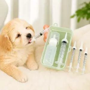 강아지 고양이 수유 세트 반려동물 젖병 급여 주사기 50cc