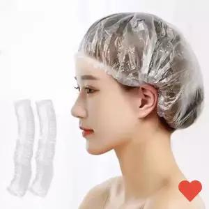 주방용품 비닐 캡 머리 염색 모자 일회용 교체 부품 100