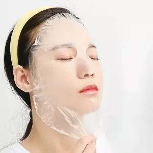 서치12 마스크 시트지 비닐마스크팩 페이스 랩 얼굴 일회용 100매 비닐 팩 일회용페이스시트 일회용페이스