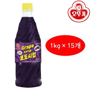 오뚜기 오쉐프 포도시럽 1kg×15개