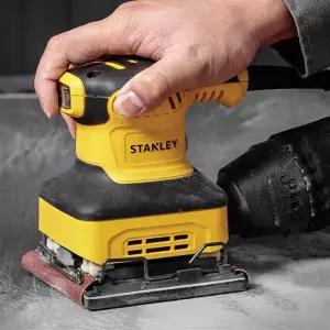 스탠리 오비탈샌더 SS24 4121277 240W 16,000RPM 1.1KG 사각샌딩기 먼지주머니 목재 광택 퍼티 페인트 등