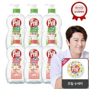 헨켈 프릴 맑은식초 700ml x6개 주방세제_프릴 수세미 친환경 안심 세정
