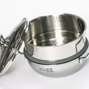 키친아트 찜냄비 찜솥 IH 스텐 찜통 찜기 2단 20cm