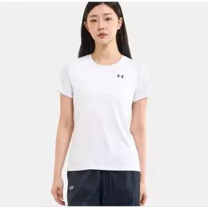 언더아머 Under Armour 1384231 화이트 여성 기능성 테크티 반팔 반팔티 운동복 트레이닝복 467001