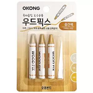 우드 픽스 바닥찍힘 중간색 마루 보수 흠집 제 가구 스틱