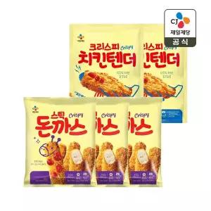 CJ 스틱 돈까스 200g x3개+크리스피 치킨텐더 300g x2개