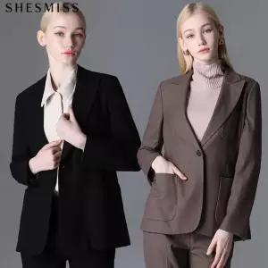 [쉬즈미스][쉬즈미스] 줄리아 아웃 포켓 원버튼 울재킷