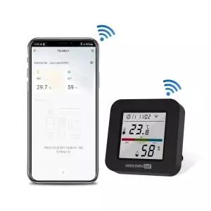 [서진네트웍스] IOT 스마트 LCD온습도센서 만능IR리모컨 냉난방 에어컨 WIFI 통합제어 TS-HR11