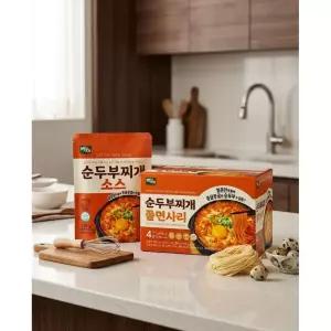 백제 순두부찌개 쫄면 410g x 4 코스트코