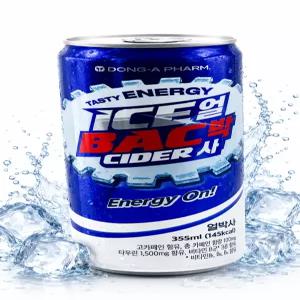 동아제약 얼박사 (얼음+박카스+사이다) 캔 에너지음료, 24개입, 355ml