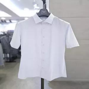 바쏘옴므_성남점 남자 여름 드레스 반팔 셔츠 라이트그레이 남방 WSZ2TD63
