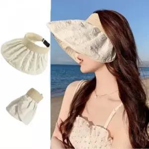 린넨 양면 썬캡 돌돌이 접이식 모자 2컬러 선캡