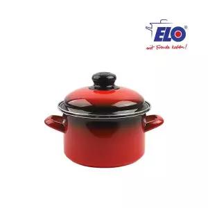 ELO 빨강법랑 깊은형 18cm / 양수냄비 / 법랑