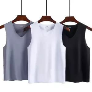 런칭특가 V넥 심리스 남성런닝 남자나시 무봉제 민소매 햄라인 쿨티셔츠