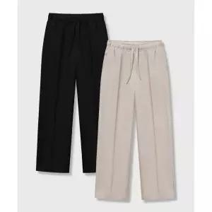 LEMAIN SECOND [2PACK] 이지 세미 와이드 밴딩 슬랙스_4COLOR 723454
