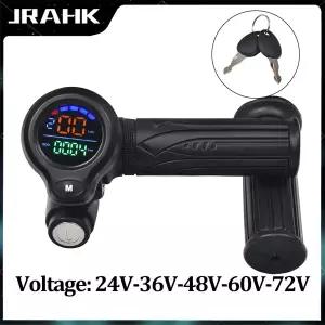JRAHK 자전거 전기 스쿠터 가속기 디스플레이 Ebike 스로틀 디지털 모니터 자전거 48v 전기 스쿠터 트리거