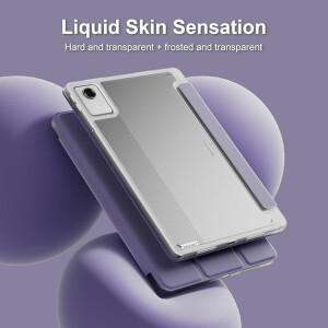 레노버 탭 M11 TB330FU 케이스 용 태블릿 펜 홀더 접이식 스탠드 아크릴 투명 하드 커버 Xiaoxin Pad 2024
