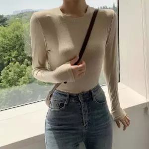 골지 이너 기본 긴팔티