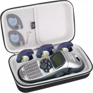 DYMO 레트라태그 LT-100H / 100H 플러스 휴대용 라벨 메이커 기계 테이프 및 액세서리용 보관 하드 가방과