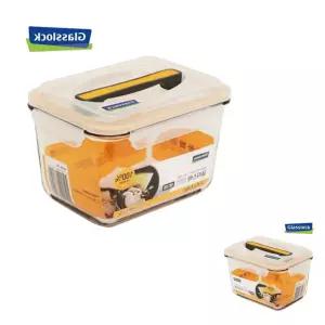 마이한 대용량글라스락유리반찬통 손잡이형 3700ml 1개 밀폐 용기
