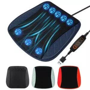 인조가죽시트지 가죽 수선패치 범용 카시트 여름 쿨 에어 시트 쿠션 8/5 USB 팬 불어 환기 냉각 냉장