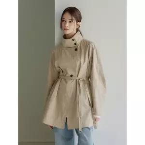 앳코너 하이넥 하프 트렌치코트 베이지 AT6JAA006BI 1280566