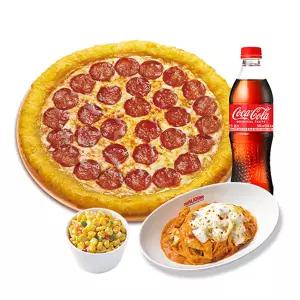 (파파존스) 치즈롤 페퍼로니(L)+파파스 파스타(로제)+파파 콘 샐러드+코카-콜라500ml