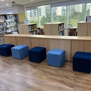 홍천 원주 횡성 강당 학교복도 어린이도서관 소파 보조의자 스툴 쇼파제작 전국 가격 문의 1644-2898