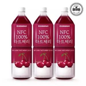 참앤들황토농원 몽모랑시 NFC착즙 타트체리주스 1L 3병