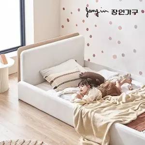 [장인가구]하랑 E0 패브릭 LED헤드 저상형 패밀리침대 기본형 SS +본넬