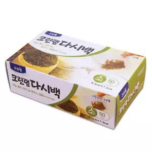 크린？N 다시백 소형 50P 멸치 한약 차 원두 거름망/육수/팩/다시/백/망/국물/주머니/일회용/가정