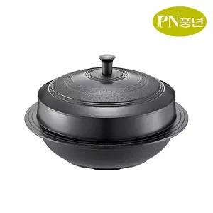 PN 통주물 인덕션가스 가마솥 24cm / 1954 IH가마솥 궁 뚜껑 누룽지 돌솥냄비