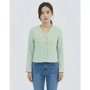 [반에이크] 브이넥 트위드자켓_VB35JKQ303Z