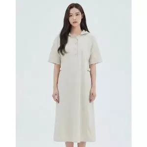 [반에이크] 후드넥 버튼원피스_VB37OPUD03Z