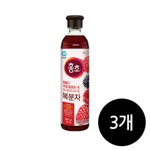 청정원 홍초 복분자 900ml x 3개