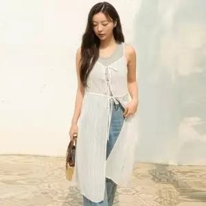 [롯데백화점]올리브데올리브 레이스 슬리브리스 레이어드 원피스 (OW5MO551)