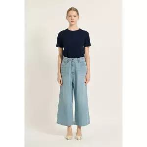 [BCBG](센텀시티점)밴딩 와이드 데님 팬츠 (B5F7G380)